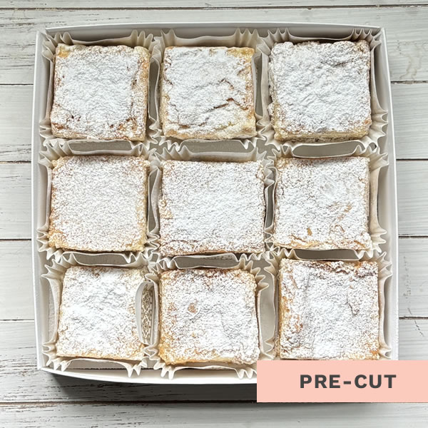 gooey butter cake pre-cut